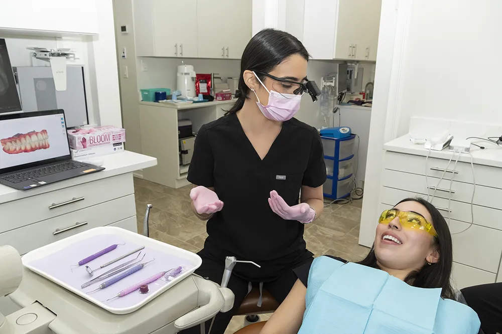 Dr. Talya Explaining Every Step of Dental Procedure To Patient