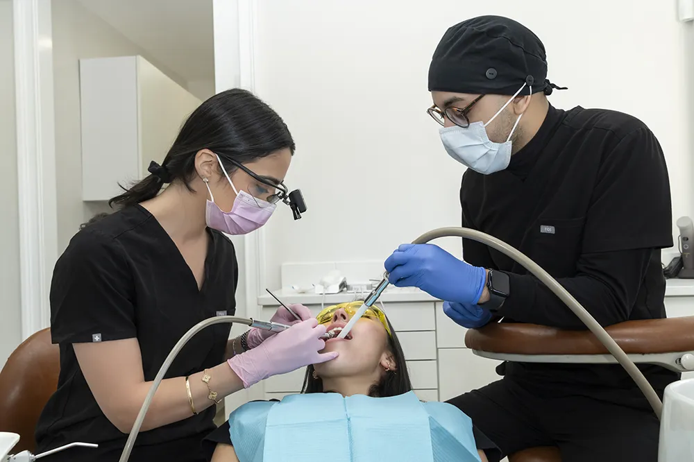 Dr. Talya Performing Cosmetic Dentistry Procedure