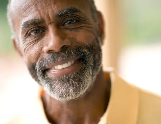 Older Man With Dental Implants