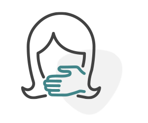 Covering Mouth from Oral Bleeding Icon